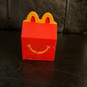 McDonald's Red and Yellow Happy Meal Toy Box Figure